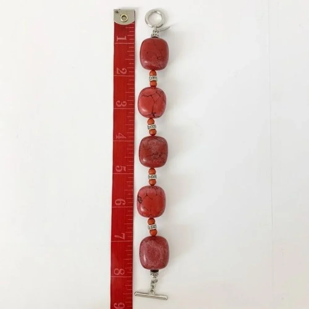 Chaps red Stone bracelet